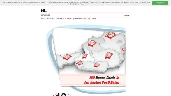Website Screenshot: BonusCards Business Data Consulting GesmbH - Bonus Cards - Date: 2023-06-22 12:13:16