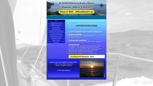Website Screenshot: Schiffsführerschule Ebner Schiffsfuehrerschule Ebner - Home - Date: 2023-06-14 10:38:15