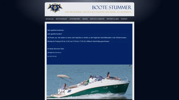 Website Screenshot: bei Boote Stummer Traunkirchen - aktuelles aus der welt der boote - Boote Stummer - Date: 2023-06-22 12:13:16