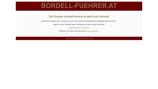Website Screenshot: Borell-Fuehrer.at Erotikführer für Österreich - Bordellführer Österreich - Date: 2023-06-22 12:13:16