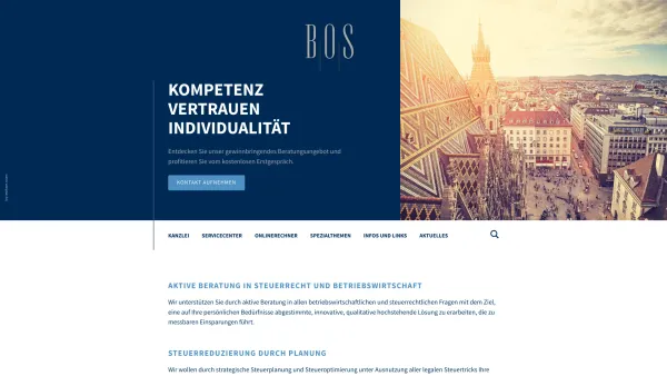 Website Screenshot: B.O.S. Bilanz Organisations und Steuerservice GmbH - Startseite » B╷O╷S Bilanz- Organisations- und Steuerservice GmbH - Date: 2023-06-22 12:13:16