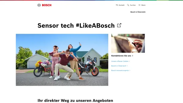 Website Screenshot: Robert Bosch AG - Home | Bosch in Österreich - Date: 2023-06-22 12:13:16