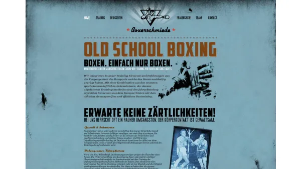 Website Screenshot: Boxclub Boxerschmiede Graz - Boxclub Boxerschmiede Graz - Der neue Boxverein in Graz! - Boxen.Einfach nur Boxen - Old School Boxing - Date: 2023-06-22 12:13:16