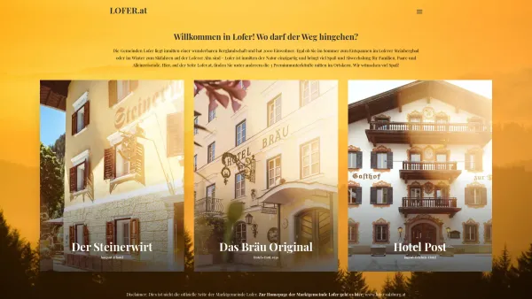 Website Screenshot: Wohnbad-Installateur Rudolf BRÄU - LOFER.at – #loferlover #salzburgerland - Date: 2023-06-15 16:02:34