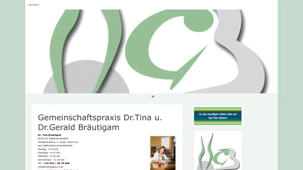 Website Screenshot: Gemeinschaftspraxis-Dr. Bräutigam 4020 LINZ Austria - Gemeinschaftspraxis Dr. Bräutigam, Schillerstrasse 8, 4020 Linz - Date: 2023-06-22 12:13:16