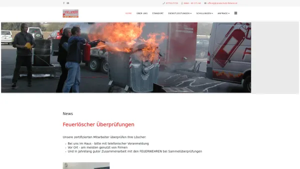 Website Screenshot: Fa. Fellerer Brandschutz - Home - Date: 2023-06-22 15:10:44