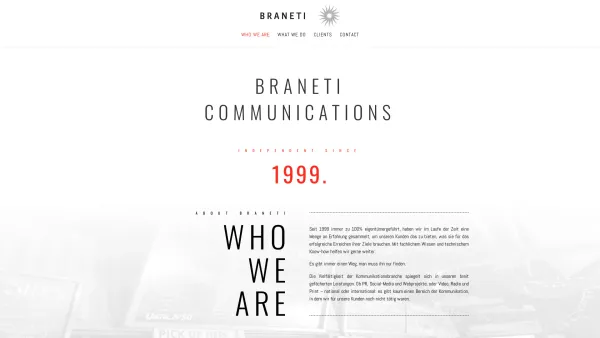 Website Screenshot: Braneti GmbH - BRANETI Communications ⋆ Marketing Experts since 1999 - Date: 2023-06-22 15:10:44
