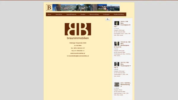 Website Screenshot: Braun Immobilien - Home - Date: 2023-06-22 15:10:44
