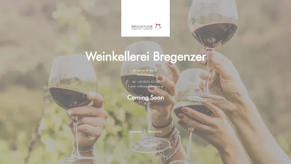Website Screenshot: Karl Bregenzer Weinkellerei Inhaber Dr. Thomas eMMA-Plus - Startseite - bregenzerweine - Date: 2023-06-22 12:13:16