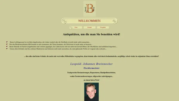 Website Screenshot: Leopold Johannes Breitenecker - WILLKOMMEN - Date: 2023-06-14 10:39:10