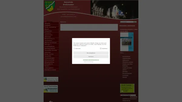 Website Screenshot: Gemeinde Breitensteam Semmering Klamm Adlitzgraeben - Breitenstein - GEM2GO WEB - Startseite - Date: 2023-06-22 12:13:16