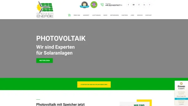 Website Screenshot: Brenner Energie GmbH Photovoltaikanlage - Photovoltaikanlagen | Erneuerbare Energien - 021025793771 - Date: 2023-06-26 10:26:11