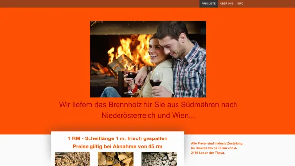 Website Screenshot: BRENNHOLZ NAVRATIL - PREISLISTE - s metrovkami - Brennholz Navratil - Brennholz für Niederösterreich und Wien - Date: 2023-06-15 16:02:34