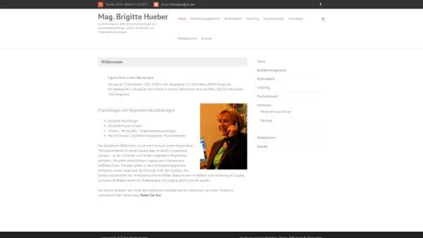 Website Screenshot: [brihu.at] Mag. Brigitte Hueber - Willkommen - Mag. Brigitte Hueber - Date: 2023-06-22 12:13:16