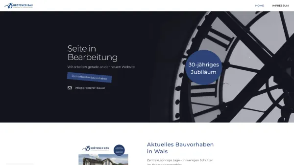 Website Screenshot: BRÖTZNER Baugesellschaft mbH - Date: 2023-06-14 10:36:53