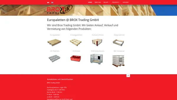 Website Screenshot: Europaletten & Gitterboxen @ BROX Trading GmbH - Europaletten / EUR-Paletten / EPAL-Paletten @ BROX - Date: 2023-06-14 10:38:13