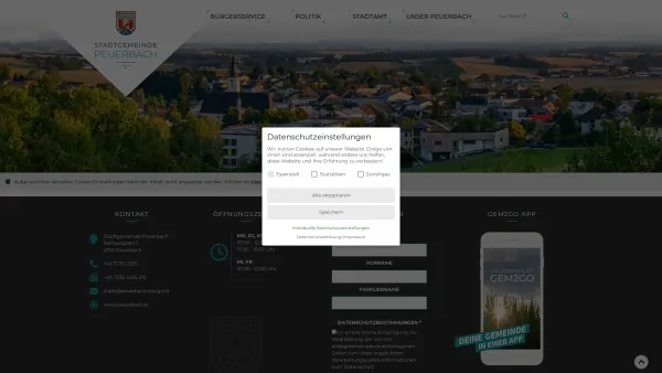 Website Screenshot: Gemeindeamt Bruck-Waasen RiS-Kommunal - Peuerbach - Stadt der Sterne - Home - Date: 2023-06-14 10:47:13