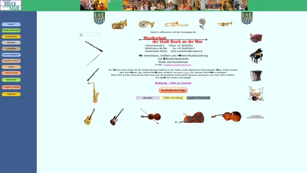 Website Screenshot: Musikschule Bruck an der Mur - Musikschule Bruck an der Mur - Date: 2023-06-22 15:00:12