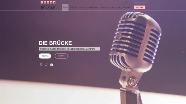 Website Screenshot: Die Brücke - Home | Die Brücke - soziokulturelles Zentrum - Date: 2023-06-15 16:02:34