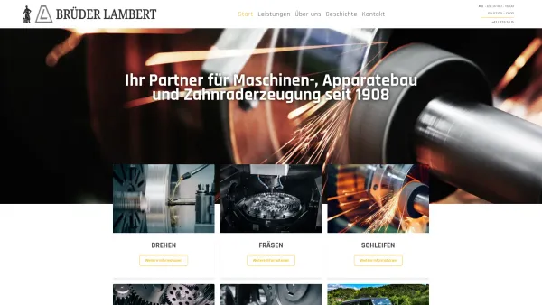Website Screenshot: Brüder Lambert - Brüder Lambert – Maschinen- und Apparatebau Ges.m.b.H. - Date: 2023-06-15 16:02:34