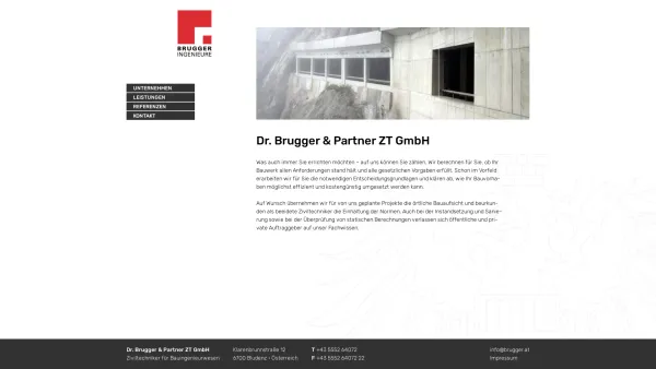 Website Screenshot: Brugger - Brugger Ingenieure, Bludenz/Vorarlberg - Date: 2023-06-22 15:00:12