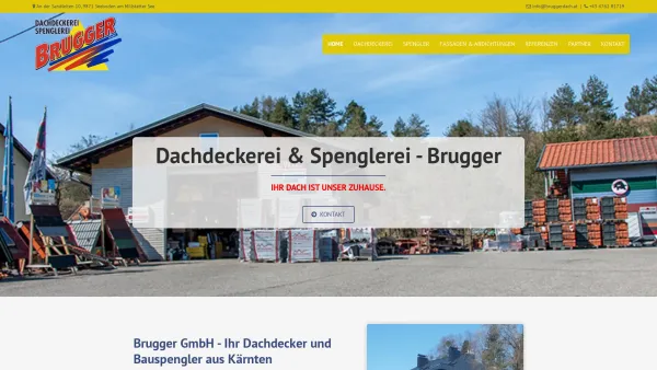 Website Screenshot: Dachdeckerei Spenglerei Brugger Brugger GmbH - Dachdecker & Bauspengler in Kärnten - Date: 2023-06-15 16:02:34