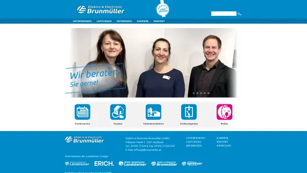 Website Screenshot: Elektro & Electronic Brunmüller GMBH - Brunmüller GMBH - Date: 2023-06-15 16:02:34