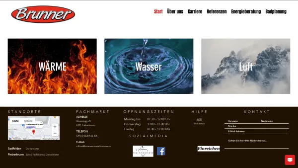 Website Screenshot: Brunner Installationen GmbH - Start | brunner-installation - Date: 2023-06-22 15:00:12