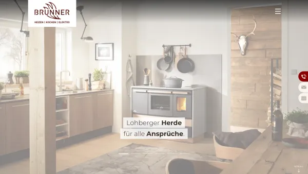 Website Screenshot: Brunner GmbH | Heizen | Kochen | Elektro - Home - Brunner GmbH - Date: 2023-06-14 10:38:21