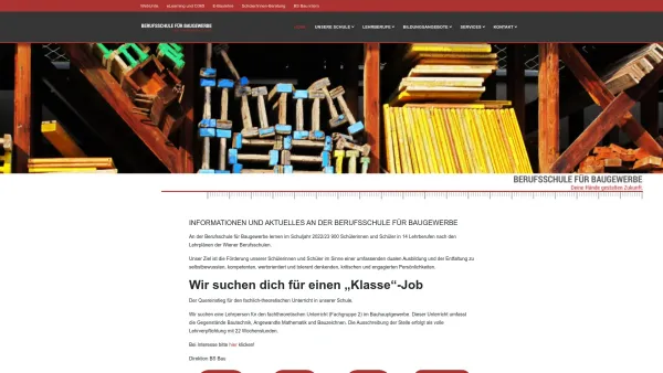 Website Screenshot: Berufsschule Baugewerbe - BS Bau – Berufsschule für Baugewerbe - Date: 2023-06-22 12:13:16