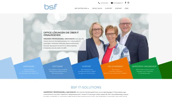 Website Screenshot: bsf-business software fichtinger - BSF IT-Solutions - Software. Hardware. Office Shop - Date: 2023-06-22 12:13:16