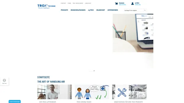 Website Screenshot: BSH Luft+Klima-Geräte GmbH - STARTSEITE | TROX Austria GmbH - Date: 2023-06-14 10:37:07