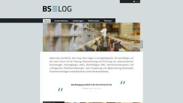 Website Screenshot: BSLOG GmbH - BSLOG | Engineering Consulting Management - Date: 2023-06-22 12:13:16