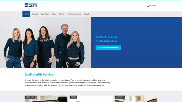 Website Screenshot: BSM Diagnostica Wien - Ihr Partner in der Nuklearmedizin - BSM Diagnostica - Date: 2023-06-22 12:13:16