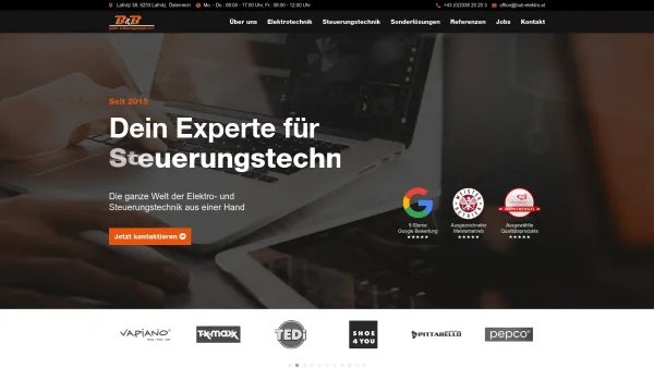 Website Screenshot: B&B Elektro und Steuerunstechnik - Home - B&B Elektro- und Steuerungstechnik - Date: 2023-06-26 10:26:11