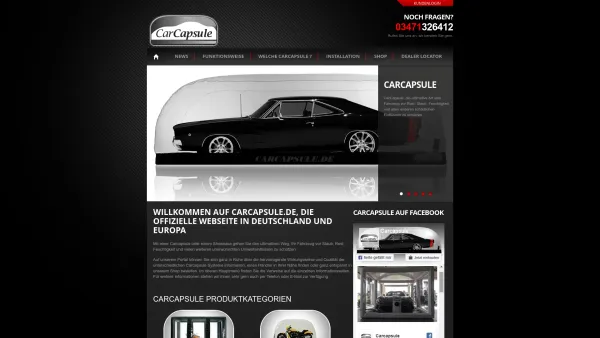Website Screenshot: Bubbles Creating Realities - CarCapsule.de, die offizielle Webseite in Deutschland und Europa - Date: 2023-06-22 12:13:17