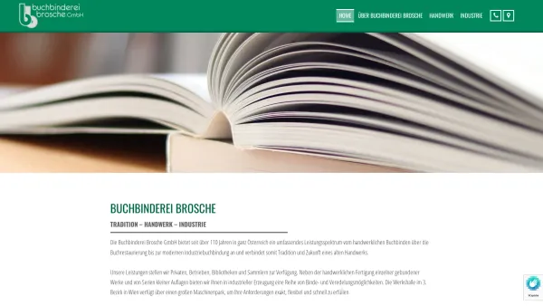 Website Screenshot: Buchbinderei Brosche GmbH - HOME | Buchbinderei Brosche GmbH - Date: 2023-06-22 12:13:17