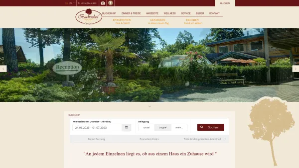 Website Screenshot: Buchenhof Velden - BUCHENHOF > Urlaub in Velden am Wörthersee - Hotel garni Buchenhof - Date: 2023-06-22 12:13:17