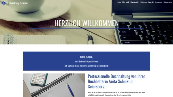 Website Screenshot: Buchhaltung Schuiki Anita - Schuiki Anita | Buchhaltung | Seiersberg - Date: 2023-06-26 10:26:11