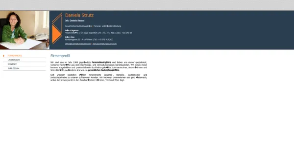 Website Screenshot: Buchhaltungsbüro Daniela Strutz - Firmenprofil - buchhaltungsbuero.com - Daniela Strutz - Date: 2023-06-22 12:13:17