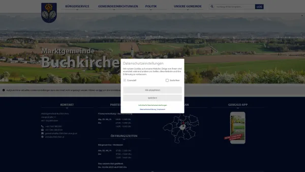 Website Screenshot: Marktgemeindeamt Buchkirchen - Buchkirchen - GEM2GO WEB - Zentrum - Date: 2023-06-22 12:13:17