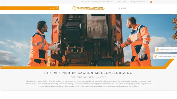 Website Screenshot: Buchschartner GmbH - Startseite | Buchschartner Entsorgung - Date: 2023-06-22 12:13:17