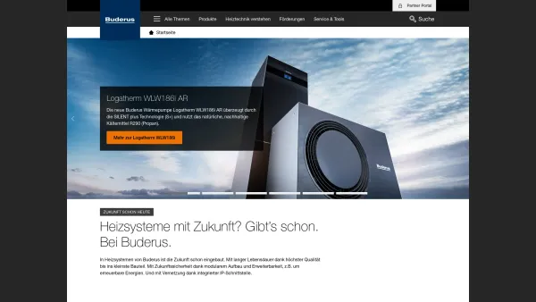 Website Screenshot: Buderus Austria Heiztechnik GmbH - Heizung, Wärmepumpen, Solar - Buderus - Date: 2023-06-22 15:10:44