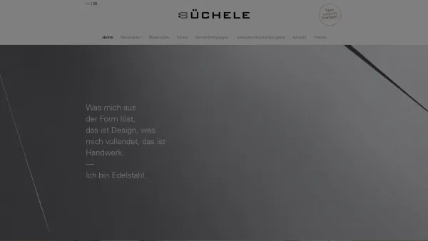 Website Screenshot: Buechele Edel-Stahl - edel-stahl Büchele GmbH & Co KG | - Date: 2023-06-15 16:02:34