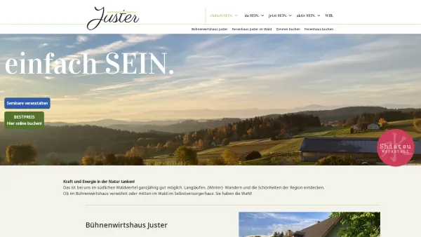 Website Screenshot: Bühnenwirtshaus www.buehnenwirtshaus.at - EINFACH SEIN. - Bühnenwirtshaus juster - Date: 2023-06-22 15:10:44