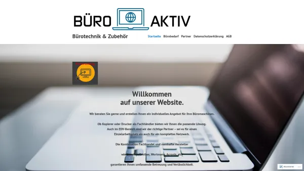 Website Screenshot: Büro Aktiv, Gabi Obholzer - Bürotechnik & Zubehör - Date: 2023-06-15 16:02:34