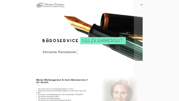 Website Screenshot: Christine Peinsteiner, Büroservice Salzkammergut - Büroservice Salzkammergut | Christine Peinsteiner - Date: 2023-06-15 16:02:34
