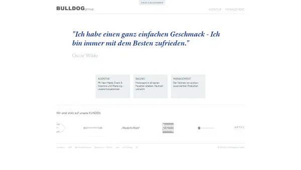Website Screenshot: www.bulldog.at - BULLDOG group | BULLDOG group | Public Relations- und Werbeagentur Linz - Date: 2023-06-22 15:13:17