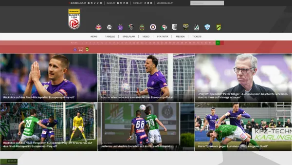 Website Screenshot: Österreichischer Österreichische Fußball-Bundesliga - Bundesliga.at - Offizielle Webseite der Österreichischen Fußball Bundesliga - Date: 2023-06-15 16:02:34