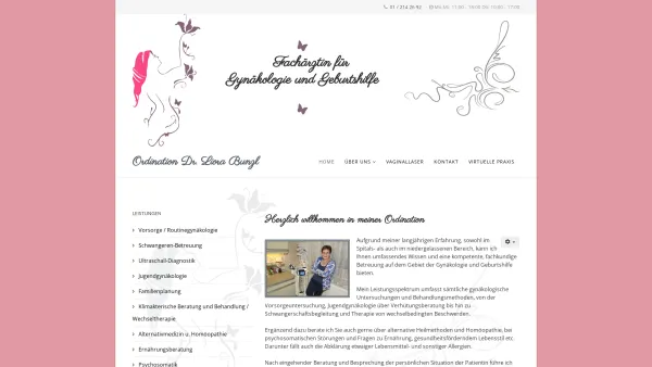 Website Screenshot: Dr. Liora Bunzl Gynäkologin - Dr. Liora Bunzl - Date: 2023-06-14 10:38:21